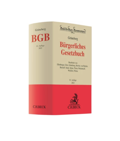 Grüneberg (vormals Palandt) Bürgerliches Gesetzbuch- BGB